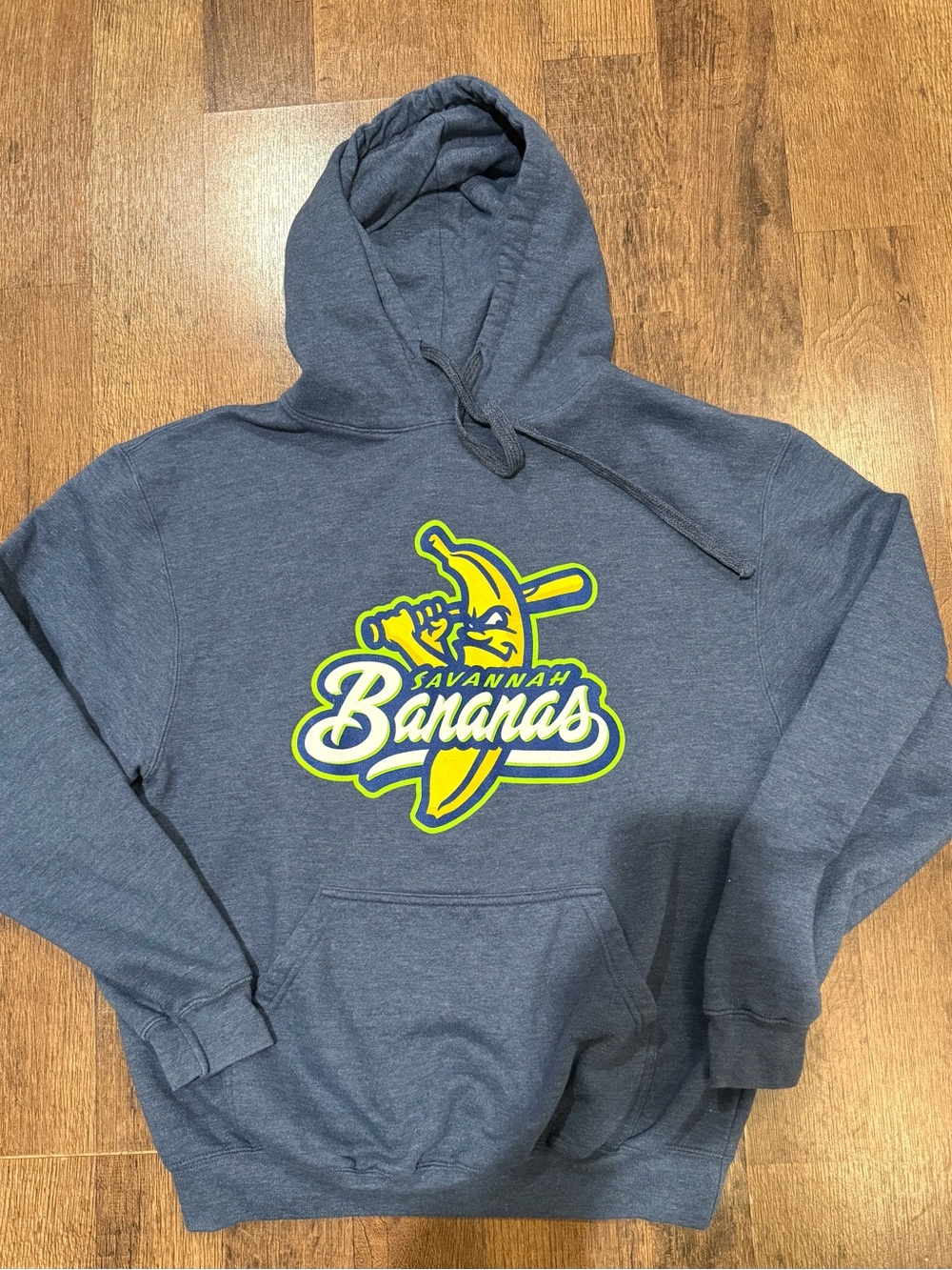 Savannah Bananas Graphic Hoodie - Navy with Yellow Logo medium